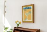 Retro Margarita poster, Minimalist alcohol Print, Kitchen Bar Decor, Signature Cocktail Aesthetic Print, Cocktail Recipe Card, UNFRAMED - Image 4