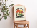 Groovy Mushroom Print, Retro Frog Wall Art, Happy Mental Health Poster, Trendy 70s Self Care Print, Wall Decor, Positive Quote, UNFRAMED - Image 2