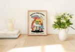 Colorful Frog Print, Ballerina Wall Art, Retro Saying Poster, Self Love Affirmation Wall Prints, Trendy 80s Decor, Groovy Mushroom, UNFRAMED - Image 6