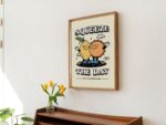 Cute Retro Poster, Squeeze the Day Print, Retro Positivity Quote Wall Art, 70s Art Illustration, Motivational Typographic Prints, UNFRAMED - Image 4