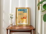 Retro Whiskey Sour poster, Minimalist Alcohol Print, Yellow Bar Decor, Whisky Aesthetic Print, Cocktail Recipe, Bartender Gift, UNFRAMED - Image 6