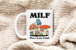 Mushroom Coffee Mug, Man I love Fungi MILF Ceramic Cup, Cottagecore Gift, Girlfriend Wife Gift Idea, Toadstool Mug, Funny Novelty Gift - Image 5