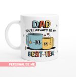 Custom Dad Mug, Personalized Gift For Dad, Ceramic Coffee Cup, Daddy Mug, Customised Best Father Mug, Gift For Dad, Dad Mug, Christmas Gift - Image 2