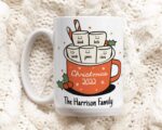 Custom Christmas Family Mug, Hot Chocolate Ceramic Cup Personalized, Christmas 2022 Family Mug, Group Mug, Family Holiday present, Xmas Gift