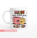 Custom Mum Mug, Personalized Gift For Mum, Ceramic Coffee Cup, Cute Mum Mug, Customised Best Mum Mug, Gift For Mum, Mum Mug, Christmas Gift