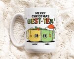Custom Best Friend Mug, Bestie Christmas Cup Personalized, Best Friend Friendship mug, Friends Mug, Friend Christmas present, Xmas Gift