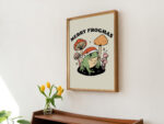 Christmas Frog Holiday Decor, Festive Christmas Poster, Vintage Style Mushroom Prints, Retro Seasonal Decor, Christmas Poster Print UNFRAMED - Image 4