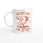Retro Coffee Mug, More Espresso Mug, Coffee Art Mug, Coffee Lover Gift Idea, Funny Retro Quote, Office Gift Mug, Aesthetic Ceramic Cup - Image 5
