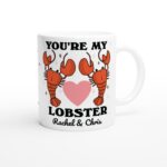 Custom Lobster Mug, Youre my Lobster Quote Mug, Personalized Couples Wedding Cup, Lobsters in Love, Cute Valentines Anniversary Gift Idea - Image 6