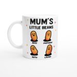 Custom Mum Gift, Personalised Coffee Mugs, Mum's Little Bean Cup, Funny Mug, Personalised Mother's Day Present Gift For Mum, Birthday Gift - Image 5