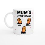 Custom Mum Gift, Personalised Coffee Mugs, Mum's Little Bean Cup, Funny Mug, Personalised Mother's Day Present Gift For Mum, Birthday Gift - Image 6
