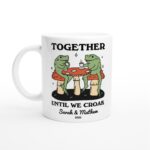 Custom Frog Mug, Personalized Couples Wedding Cup, Frog Lover Gift, Cute Valentines Anniversary Gift Idea, Cottagecore Mushroom Gift - Image 5