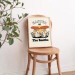 Personalised Cute Easter Bunny Decor, Retro Easter Wall Prints, Colorful Bunny Poster, Custom Family Name Easter Decoration, UNFRAMED - Image 2