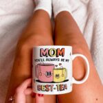 Custom Mom Mug, Personalized Gift For Mum, Ceramic Coffee Cup, Cute Mom Mug, Customised Best Mom Mug, Gift For Mom, Mom Mug, Christmas Gift - Image 3