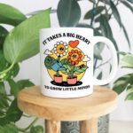 Cute Teacher Mug, It takes a big heart Mug , Thank You Gift For Primary Teacher, Nursery, End Of School, Appreciation Gift, Gifts under 20 - Image 2