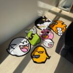 Handmade Yin Yang Cat Rug: Acrylic Tufted Cartoon Carpet - Image 4