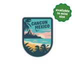 Cancun Mexico Sticker | City & Travel Stickers | Waterproof, Vinyl and Dishwasher Safe | Laptop, Water bottle, Luggage, Tumbler