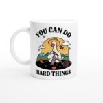 Cute Goose Cottagecore Coffee Mug, Positive Quote, Retro Teacher Cup, Hippie Office Gift Idea, Cottagecore Kitty Mug, Cute Novelty Gift - Image 7