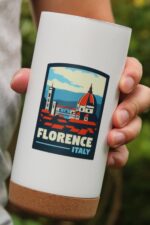 Florence Italy Sticker, Waterproof Luggage Travel Stickers, Europe Stickers, Vinyl Water Bottle Stickers, Fun Travel Stickers For Laptop - Image 4