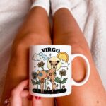 Retro Zodiac Mug, Virgo Astrology Coffee Mug, Horoscope birthday Gift, Retro Ceramic Cup, Virgo Sign Gift Idea, Cottagecore Mug, Cute Gift - Image 3