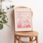 Retro Frog Wall Print, Vintage Mushroom Illustration, A3 A4 A2 Prints, Emerald Green Poster, Positive Quote Wall Decor, Baby Pink, UNFRAMED - Image 4