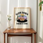 Cute Chicken Quote Print, Chill Quote, Retro Style Illustration, Cottagecore Pink Print, Hen Farm Poster, Nursery Decor Prints, UNFRAMED - Image 5