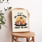 Cute Cow Butterfly Print, Do your best Quote, Retro Posters, Cottagecore Farm Animal Prints, Kids Classroom Poster, Teacher Decor, UNFRAMED - Image 4