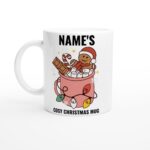 Custom Name Christmas Mug, Merry Xmas Cosy Cup, Cute Stocking Filler Gift, Gingerbread Gift Idea, Personalized Christmas Novelty Mugs - Image 7