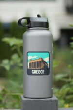 Greece Sticker, Waterproof Travel Sticker, Water Bottle Sticker, Luggage Sticker, Laptop Sticker - Image 3