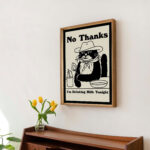 Cowboy Cat Print, Retro Drink Poster, Cowboy Cat Milk Posters, I'm Drinking Milk Prints, Kitchen Decor, Bar Decor Poster, UNFRAMED - Image 3