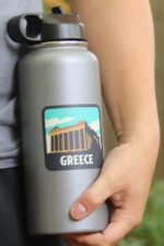 Greece Sticker, Waterproof Travel Sticker, Water Bottle Sticker, Luggage Sticker, Laptop Sticker - Image 4
