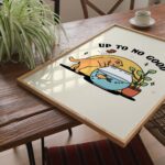 Kitten and Fish Bowl Print, Up to no Good Poster, Cheeky Cat Posters, Nursery Kids Room Prints, Unique Matisse Print, Gallery Wall, UNFRAMED - Image 6