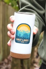 Salt Lake City Utah Sticker, Fun Travel Laptop Sticker, Cute Waterproof Water Bottle Sticker, Dishwasher Safe Vinyl Sticker, US State Decal - Image 3