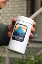 Quebec City Quebec Sticker, Dishwasher Safe Water Bottle Sticker, Cute Travel Laptop Sticker, Waterproof Travel Sticker Canada - Image 3