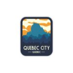 Quebec City Quebec Sticker, Dishwasher Safe Water Bottle Sticker, Cute Travel Laptop Sticker, Waterproof Travel Sticker Canada