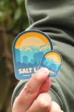 Salt Lake City Utah Sticker, Fun Travel Laptop Sticker, Cute Waterproof Water Bottle Sticker, Dishwasher Safe Vinyl Sticker, US State Decal - Image 2