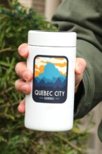 Quebec City Quebec Sticker, Dishwasher Safe Water Bottle Sticker, Cute Travel Laptop Sticker, Waterproof Travel Sticker Canada - Image 2