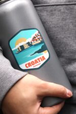 Croatia Sticker, Waterproof Travel Sticker Luggage, Vinyl Stickers For Laptop, Water Bottle Travel Decal, Dishwasher Safe Sticker - Image 6