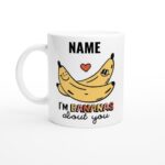 Customizable Name Mug, Large Coffee Cup, Funny Valentines Gift for him or her, Cute Bananas Mug, Custom Ceramic Mug, Large Mug, Gift idea - Image 7