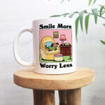 Cute Dog Self Love Juice Coffee Mug, Doggy Colorful Mug, Dog Lover Gift Idea, Self Care Retro Quote, Pink Gift Mug, Aesthetic Ceramic Cup - Image 3