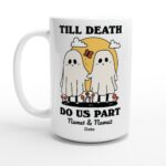 Custom Ghost Mug, Personalized Couples Wedding Cup, Gothic Wedding Gift, Cute Valentines Anniversary Gift Idea, Cottagecore Mushroom Gift - Image 7