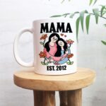 CUSTOM Mama Mug, Personalised Mothers Day Gift, Gift from Daughter, Mama Est, Mum Since, Mom Mug Gift, Personalised Gift, Cute Custom Mug - Image 5