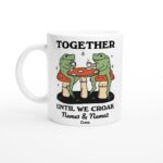 Custom Frog Mug, Personalized Couples Wedding Cup, Frog Lover Gift, Cute Valentines Anniversary Gift Idea, Cottagecore Mushroom Gift - Image 7