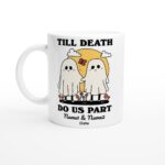 Custom Ghost Mug, Personalized Couples Wedding Cup, Gothic Wedding Gift, Cute Valentines Anniversary Gift Idea, Cottagecore Mushroom Gift - Image 8