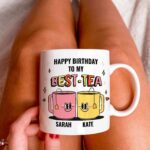 Custom Birthday Best Friend Mug, Bestie Ceramic Cup Personalized, Best Friendship mug, Friends Forever, Birthday present, Christmas Gift - Image 3