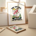 Cute Goose Wall Print, Mental Health Affirmation Self Care Illustration, Cute ClassRoom Kids Poster, Nursery Therapist Prints, UNFRAMED - Image 2