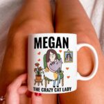 CUSTOM Cat Mama Mug, Crazy Cat Lady Mug, Peronalized Baby Kitty Cat Coffee Mug, Positive Quote, Retro Cottagecore Mug, Cute Novelty Gift - Image 5