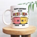 Custom Birthday Best Friend Mug, Bestie Ceramic Cup Personalized, Best Friendship mug, Friends Forever, Birthday present, Christmas Gift - Image 5