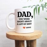 Dad You Were Right Mug Funny Fathers Day Gifts Dads Birthday Coffee Mug for Dad Funny Mugs for Dad Best Dad Ever Gifts Dad Custom Coffee Cup - Image 5