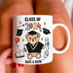 Personalized Graduation Gifts 2024, Class of 2024, Cute Custom Name Mug,, Handmade Unique Best Gifts For Class of 2024, Grad Life Gifts - Image 3